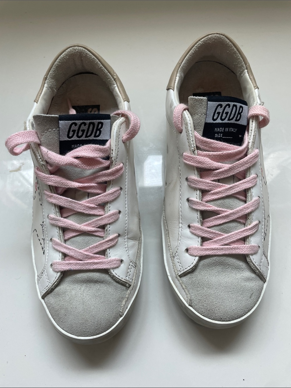 Golden Goose leather Distressed Accents snearkers sz 35